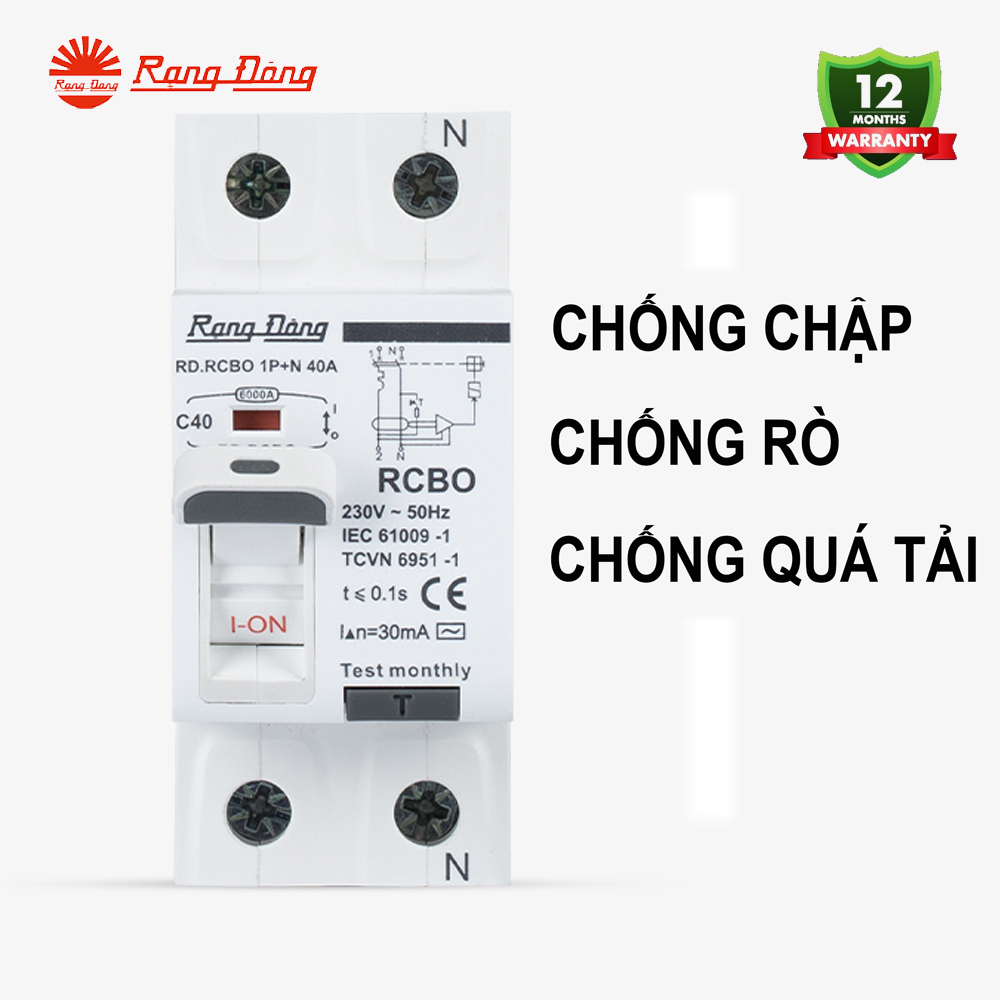 CB RCBO 2P 40A