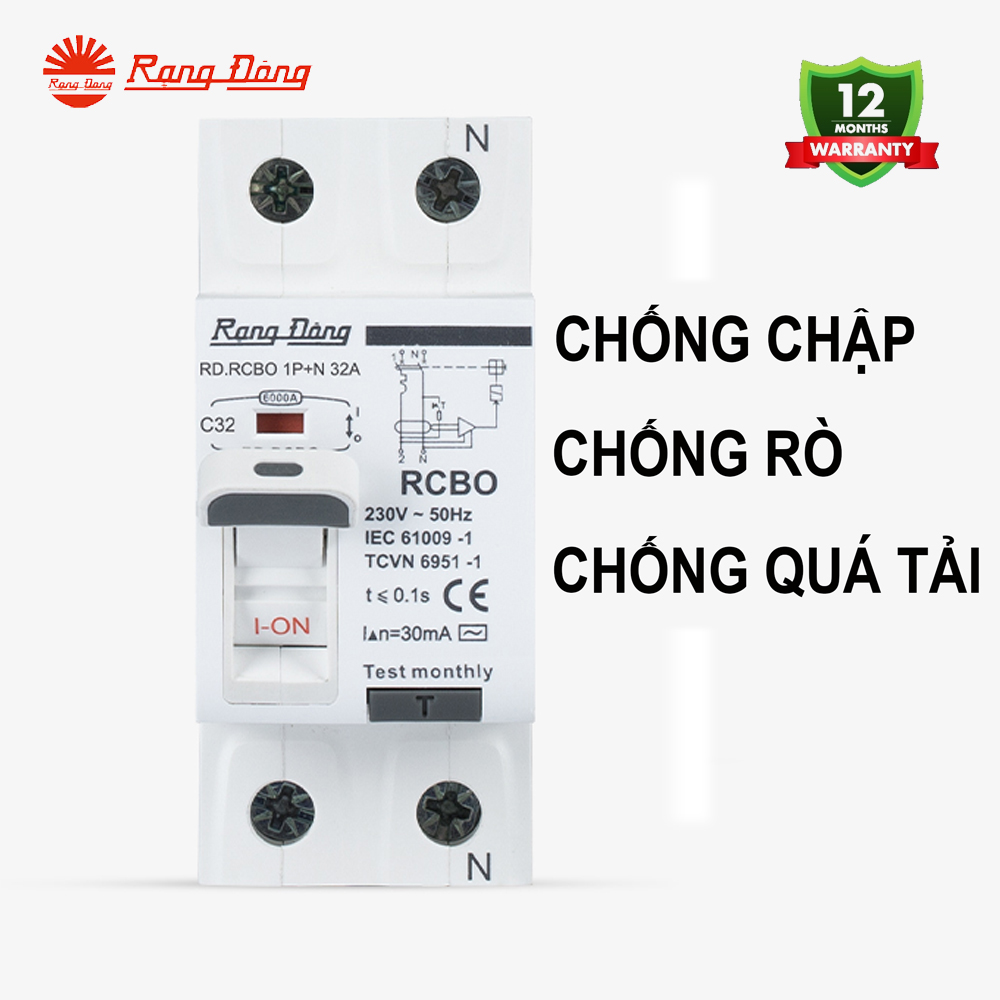 CB RCBO 2P 32A