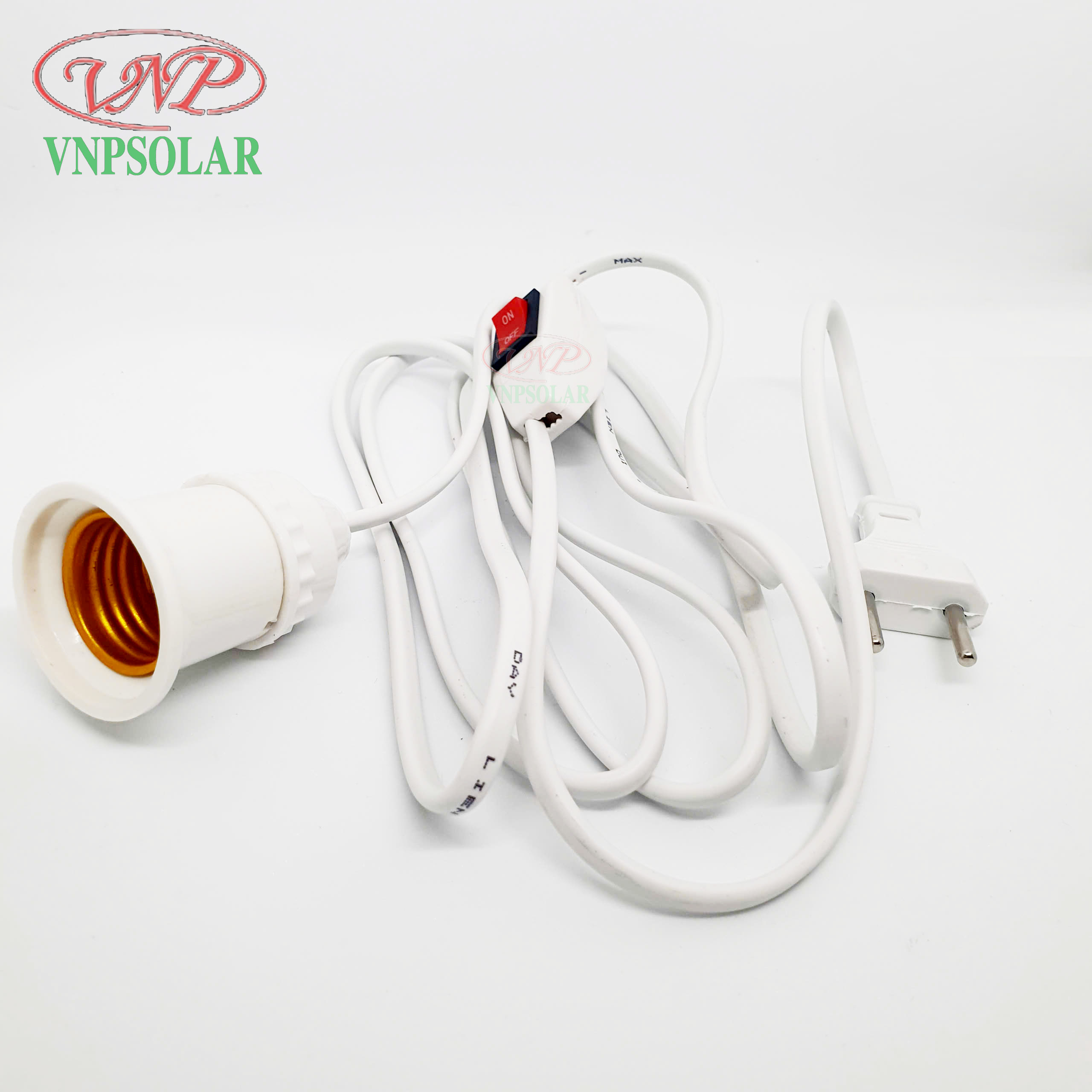 Dây nối dài có đuôi đèn E27 liền dây có công tắc và phích cắm - Maxkaro